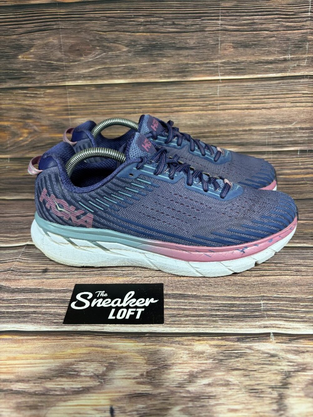 Hoka One One Clifton 5 Women's Athletic Purple Running Shoes‎ Size 10.5